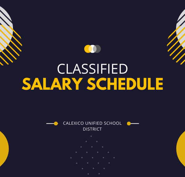 CUSD Classified Salary Schedule