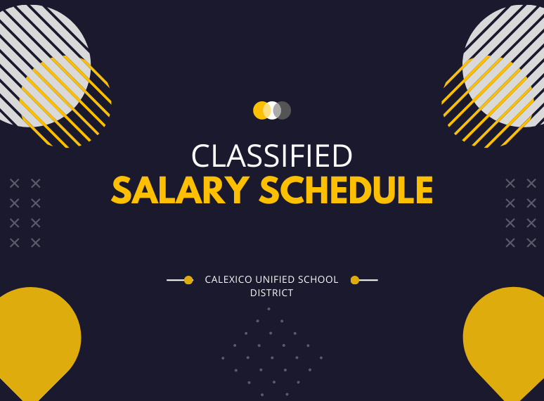 CUSD Classified Salary Schedule